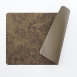 POLYTE Indoor/Outdoor Washable Embossed Vinyl Faux Leather Table Dining Placemats, Set of 4 - Image 3