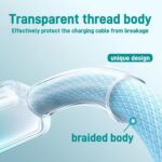 USB C to USB C Cable (3.3FT-6.6FT,2Pack) Woven Fast Charging Works Compatible with iPhone 16/15 Samsung Galaxy S24/S21/S10/Note 10 MacBook Kindle & More - Image 5