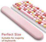 AKIT Ergonomic Mouse Pad with Wrist Rest& Keyboard Wrist Rest, Wrist Rest for Computer Keyboard, Pain Relief, Non-Slip Rubber Base, Mousepad Wrist Support for Gaming, Office, Gradient Pink - Image 7