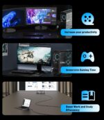 2-Pack Display Port to HDMI 4K Adapter | Braided DP DisplayPort Male to HDMI Female Uni-Directional Converter for PC Dell HP AMD NVIDIA Laptop HDTV Monitor and Other Passive - Image 8