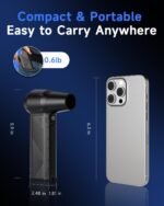 Compressed Air Duster, 150000RPM Super Power Cordless Electric Air Duster, Fast Charging Rechargeable Air Blower Vacuum Cleaner 3-Gear Adjustable for Computer, Keyboard, Car, Outdoor and Home - Image 7