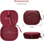 XANAD Hard Case for JBL Tune 510BT / 520BT / 660NC / 670NC / 570BT / 500BT / 500 / JBL Live 460NC / Soundcore H30i Bluetooth Headphone (Wine Red) - Image 5