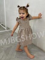 Toddler Baby Girls Gingham Dress Ruffle Sleeve Backless Plaid Dresses Holiday Casual Spring Summer Dress Size 6M-6T - Image 4