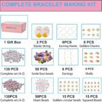 XMZCOLA Clay Beads Charm Bracelet Making kit, 12800pcs Pcs 96 Colors 6mm Flat Spacer HEI shi Beads Kits, Crafts Gifts Set for 2025 Christmas Gifts - Image 3