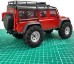 MORLORDY 4Pcs 1.3" Beadlock Wheels and Tires Set for SCX24 Ascent-18 TRX4M 1/18 1/24 RC Crawler Car Upgrade Parts (Style A - Silver) - Image 8