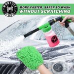 Wontolf CWK188 Car Wash Kit with Foam Gun, Car Wash Soap, Interior Detailer Cleaner, Wheel Cleaner, Car Care Cleaning Detailing Kit for Cars Trucks RVs SUVs Motorcycles (Works w/Garden Hose), 10 Items - Image 6