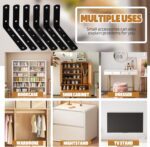 6 Pcs Furniture Wall Anchors Anti Tip Baby Proofing for Safety Securing 400 lbs Dresser Bookcase to Wall Heavy Duty Furniture Anchors Kit for Cabinet Dresser Bookshelf - Image 7