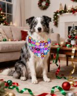 PET SHOW 50 Pack Christmas Big Dog Bandanas Bulk XL Washable Happy New Year Triangle Bibs for Medium Large Dogs Girl Boy Xmas Kerchief Set Pet Scarves Holiday Grooming Accessories - Image 7