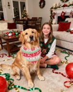 PET SHOW 50 Pack Christmas Big Dog Bandanas Bulk XL Washable Happy New Year Triangle Bibs for Medium Large Dogs Girl Boy Xmas Kerchief Set Pet Scarves Holiday Grooming Accessories - Image 8
