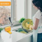 Cute Cat & Bear Sponge Holder for Sink – Creative Kitchen Sponge Organizer with Non-Slip Base, Adorable Yellow & Gray Design, Practical and Fun Accessory for a Neat, Tidy Kitchen - Image 5