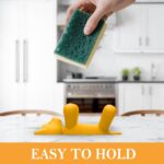 Cute Cat & Bear Sponge Holder for Sink – Creative Kitchen Sponge Organizer with Non-Slip Base, Adorable Yellow & Gray Design, Practical and Fun Accessory for a Neat, Tidy Kitchen - Image 7