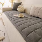 Dog Couch Cover Washable,Fuzzy Pet Couch Covers for 3 Cushion Sofa Pet Friendly, Non-Slip Soft Comfortable Furniture Protective Mat (Gray, 27.6''x59.06'') - Image 3