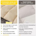 Dog Couch Cover Washable,Fuzzy Pet Couch Covers for 3 Cushion Sofa Pet Friendly, Non-Slip Soft Comfortable Furniture Protective Mat (Gray, 27.6''x59.06'') - Image 4