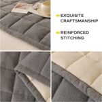 Dog Couch Cover Washable,Fuzzy Pet Couch Covers for 3 Cushion Sofa Pet Friendly, Non-Slip Soft Comfortable Furniture Protective Mat (Gray, 27.6''x59.06'') - Image 6