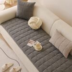 Dog Couch Cover Washable,Fuzzy Pet Couch Covers for 3 Cushion Sofa Pet Friendly, Non-Slip Soft Comfortable Furniture Protective Mat (Gray, 27.6''x59.06'') - Image 10