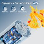 Personal Portable Blender - 16 Oz Mini Cup with 6 Blades, USB Rechargeable - Perfect for Shakes, Smoothies and Juice - Compact Blender for Travel, Gym, Kitchen and Office - Image 5