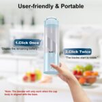 Personal Portable Blender - 16 Oz Mini Cup with 6 Blades, USB Rechargeable - Perfect for Shakes, Smoothies and Juice - Compact Blender for Travel, Gym, Kitchen and Office - Image 8