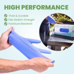 Eco Gloves Biodegradable BLACK Nitrile Disposable Gloves, 4 Mil, Powder Free, Latex Free, Food Safe, Cleaning - Image 6