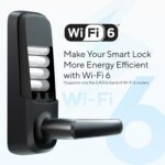 ULTRALOQ Latch 5 World's First Built-in WiFi Smart Lock with Fingerprint, 5-in-1 Keyless Entry Door Lock with Touch Digital Keypad, App Control, Black - Image 6