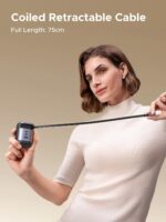 UGREEN Nexode 100W GaN USB C Retractable Charger with Built-in Cable, 3-Port Fast Charging Wall Adapter for Laptop, MacBook Pro/Air, iPhone 17/16, Galaxy S25, Pixel, iPad, MatePad, DJI Drone - Image 3