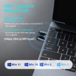 Upgraded USB Bluetooth 5.4 Adapter for PC, Wireless USB Dongle for Laptop Desktop Windows 11 10 8.1 7, Plug n Play Bluetooth Headphones Headset Speaker Mouse Keyboard Printer Controller - Image 4