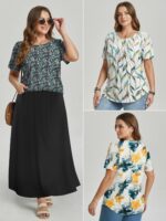 ATHMILE Womens T Shirts Short Sleeve Summer Tops Pleated Dressy Casual Blouses Spring Clothes Beach Vacation 2025 - Image 5