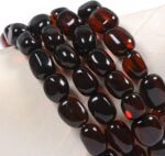 Justinstones Natural Amber Honey Wax Energy Beads Bracelet Crystal Healing Irregular Freeform Baltic Amber Stretchable Bracelet for Adults (Women/Men) - Image 3