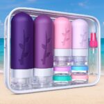 TSA Approved Travel Containers for Toiletries - Leak Proof Silicone Bottles, Refillable Liquid Travel Essentials for Shampoo, Conditioner, Lotion - Image 3