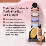 Kitsch Castor Oil Shampoo & Shea Butter Conditioner Bar – Shampoo and Conditioner Set - Hydrating & Moisturizing Bar Soap - Free of Paraben, Silicone, Sulfate - Made in USA - 2pc Set - Image 9