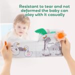 Soft Baby Cloth Book for Infants 0-12 Months | Non-Toxic Sensory Toy for Early Learning | Washable, Durable & Interactive with Animal Designs | Perfect for Newborns & Toddlers - Image 6