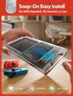 LISEN for Nintendo Switch 2017 Screen Protector [2025 Upgrade] (ANTI-GLARE & Auto Dust-Elimination) Screen Protector Switch Tempered Glass [Longest Durable] Full Coverage, 2 Pack - Image 3