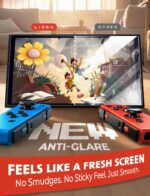 LISEN for Nintendo Switch 2017 Screen Protector [2025 Upgrade] (ANTI-GLARE & Auto Dust-Elimination) Screen Protector Switch Tempered Glass [Longest Durable] Full Coverage, 2 Pack - Image 4