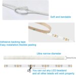 Smart Ultra-Thin 0.2in/5mm Bar Light, 5V USB Powered LED Light Strip with APP Control, Can be Installed in Narrow Gaps of Electronic Devices, Home Decor, and Automotive Spaces (160LEDs, 4.92ft/1.5m) - Image 6