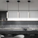 Concrete Linear Pendant Light,Modern LED Industrial Hanging Cement Pendant Lighting Fixture for Kitchen Island Dinning Room Bedroom Bedside Table Small Pendant Lights(3-Pack) - Image 5