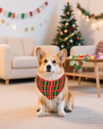 PET SHOW 100 Pack Christmas Dog Bandanas Bulk for Small Medium Dogs No Stitch Scarves Xmas Triangle Bibs Kerchief Set Pet Girl Boy Holiday Party Grooming Accessories, M - Image 8