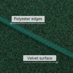 Runner Rug with Non Slip Rubber Backing, Washable Soft Floor Carpet for Kitchen, Hallway, Entryway Indoor, Bedroom, Laundry, Low Pile Area Rugs, Solid Color with Pointillism Style (Green, 2' * 10') - Image 3