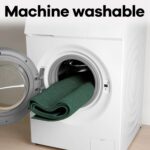 Runner Rug with Non Slip Rubber Backing, Washable Soft Floor Carpet for Kitchen, Hallway, Entryway Indoor, Bedroom, Laundry, Low Pile Area Rugs, Solid Color with Pointillism Style (Green, 2' * 10') - Image 8