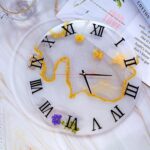 uxcell Resin Clock Mould with Movement, 14.6" Silicone Pendant Arabic Numerals Large Epoxy Moulds for Wall Art Home Decoration DIY Crafts (Green) - Image 5