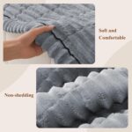 Pet Couch Covers for Sofa Washable Non Slip Dog Couch Cover Protector Pet Friendly Mat for 3 Cushion Sofa (Light Grey, 27.6" x 59.06") - Image 3