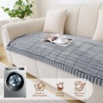 Pet Couch Covers for Sofa Washable Non Slip Dog Couch Cover Protector Pet Friendly Mat for 3 Cushion Sofa (Light Grey, 27.6" x 59.06") - Image 5