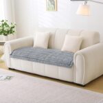 Pet Couch Covers for Sofa Washable Non Slip Dog Couch Cover Protector Pet Friendly Mat for 3 Cushion Sofa (Light Grey, 27.6" x 59.06") - Image 7