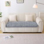 Pet Couch Covers for Sofa Washable Non Slip Dog Couch Cover Protector Pet Friendly Mat for 3 Cushion Sofa (Light Grey, 27.6" x 59.06") - Image 8