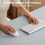 Leather Desk Pad Protector 23.6x13.7inch Non-Slip Large Gaming Mouse Pad Waterproof Desk Writing Pad Desk Blotter Laptop and Keyboard Mat for Office and Home(Light Blue) - Image 4