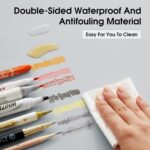 Leather Desk Pad Protector 23.6x13.7inch Non-Slip Large Gaming Mouse Pad Waterproof Desk Writing Pad Desk Blotter Laptop and Keyboard Mat for Office and Home(Light Blue) - Image 8