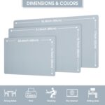 Leather Desk Pad Protector 23.6x13.7inch Non-Slip Large Gaming Mouse Pad Waterproof Desk Writing Pad Desk Blotter Laptop and Keyboard Mat for Office and Home(Light Blue) - Image 9