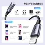 UGREEN Headphone Adapter for iPhone Lightning to 3.5mm Adapter Apple MFi Certified Lightning Aux Audio Jack Dongle Compatible with iPhone 14 Pro Max/14 Plus/13 12 11 Pro Max/SE/XS, Grey - Image 6