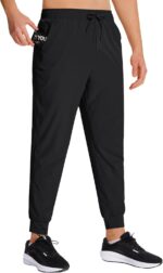 Men's Athletic Joggers Sweatpants with Zipper Pockets Running Gym Track Workout Pants for Men - Image 3