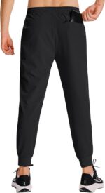 Men's Athletic Joggers Sweatpants with Zipper Pockets Running Gym Track Workout Pants for Men - Image 4