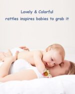 Bloobloomax Baby Rattles Toys for 0-12 Month, Infant Girl Boy Toys for Babies 3-6 Months, Newborn Hand & Foot Toys for 0 to 9 Months, Baby Shower Gifts Set with Wrist Rattle Socks - Image 4