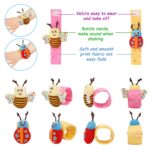 Bloobloomax Baby Rattles Toys for 0-12 Month, Infant Girl Boy Toys for Babies 3-6 Months, Newborn Hand & Foot Toys for 0 to 9 Months, Baby Shower Gifts Set with Wrist Rattle Socks - Image 12